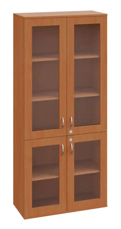 SPO 33 skříň 4-dveřová/ sklo lamino - buk Royal